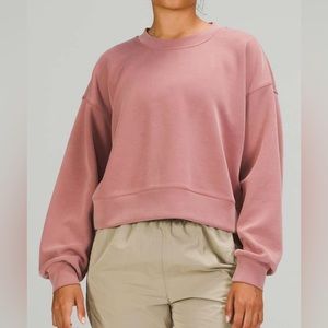 Lululemon Perfectly Oversized Cropped Crew Softstreme